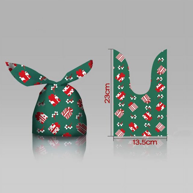 Bolsa de regalo de Dragee de caramelo de Navidad, caja de embalaje de Chocolate de Papá Noel, suministros de decoración de fiesta de año nuevo 2023, 5/10/20 piezas, 2024