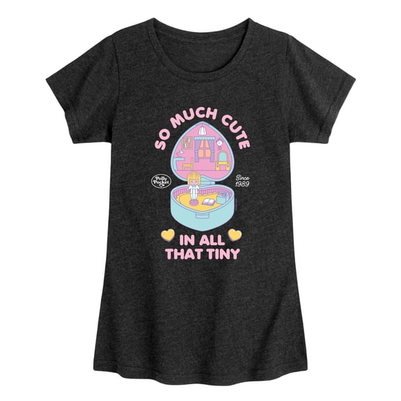 Polly Pocket - So Much Cute Fitted Short Sleeve Graphic T-Shirt