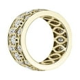 thumbnail image 2 of 1.20 Carat Stylish Style Round Natural Diamond Elegant Eternity Band for Women Solid 14K Yellow Gold Size 4, 2 of 7