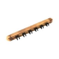 thumbnail image 3 of Lipstore 6 Pool Billiard Stick Holder Storage Stand Wooden Wall Rack with 6 Cue Clips Grilled color, 3 of 8