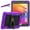 Purple+Black, variant on for iPad Pro 10.5/Air 3 Case with PET Screen Protector + Pencil Holder + Stand + Shoulder Strap | Heavy Duty Protection 3 Layer Silicone PC Case for iPad Pro 10.5/Air 3 | Black