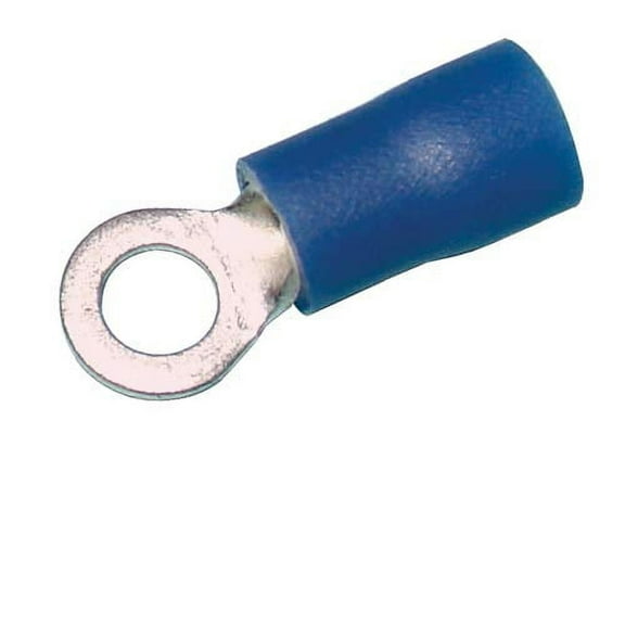 Ring Terminal Vinyl Insulated #6 Blue 16-14 Gauge - 25PK
