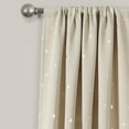 thumbnail image 6 of Lush Decor Star Blackout Window Curtain Panels Neutral 52X84 Set, 6 of 11