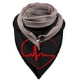thumbnail image 2 of Dvkptbk Scarf Universal Winter Warm Windproof Prints Double-Layer Buckle Scarf Clothes on Clearance, 2 of 2