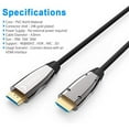thumbnail image 3 of Fiber Optic HDMI Cable,DELONG 100ft HDMI Cable can Handle 4K@60Hz UHD at 18.2Gbps Ultra high Speed,Perfect for Long Distance Transmission(100ft/50ft/30ft Optional) 30m, 3 of 7