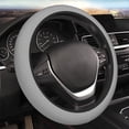 thumbnail image 4 of Kdxio Gray Plaid Print Elastic Stretch Steering Wheel Cover,Auto Steering Wheel Cover,15 Inch Anti-Slip,Warm in Winter and Cool in Summer,Fit Suvs,Vans Cars,Trucks, 4 of 7