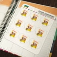 thumbnail image 3 of The Wizard of Oz Yellow Brick Road Heart Shaped Planner Calendar Scrapbook Craft Stickers, 3 of 6