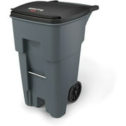 Rubbermaid Roll Out Container 12" Wheels 65 Gallon Gray 9W2100GY