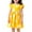 Yellow, variant on Gelikeya Cute Summer Dresses 5-6T Flying Short Sleeve Round Neck Casual Dress Cute Flower Prints Princess Dresess(Toddlers, Yellow, 4-5 Years)