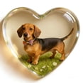 thumbnail image 1 of Adorno de escritorio de acrílico en forma de corazón transparente, ideal como regalo para peluqueros caninos o salones de belleza, 1 of 3