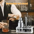 thumbnail image 3 of Beauty- Cocktail Shaker Set Stand,Bartender Kits Storage Holder,Cocktail Bartending Stand for Lovers,A, 3 of 4
