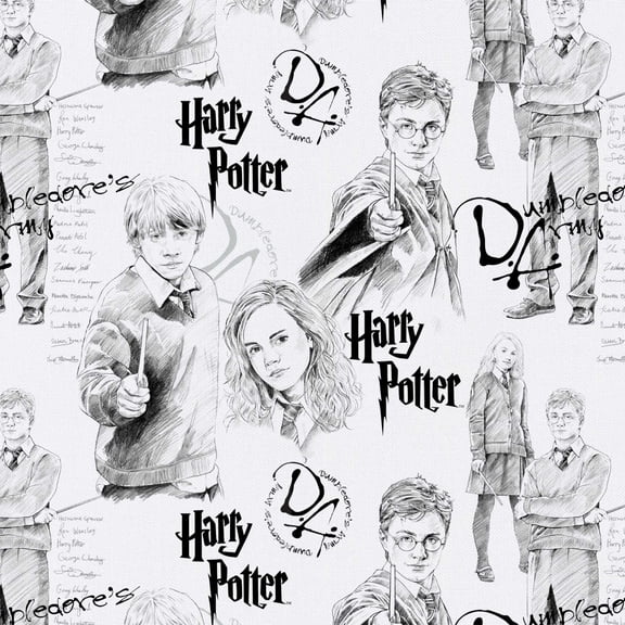 Eugene Textiles Harry Potter Cotton Mystery of Magic Fabric, by the yard