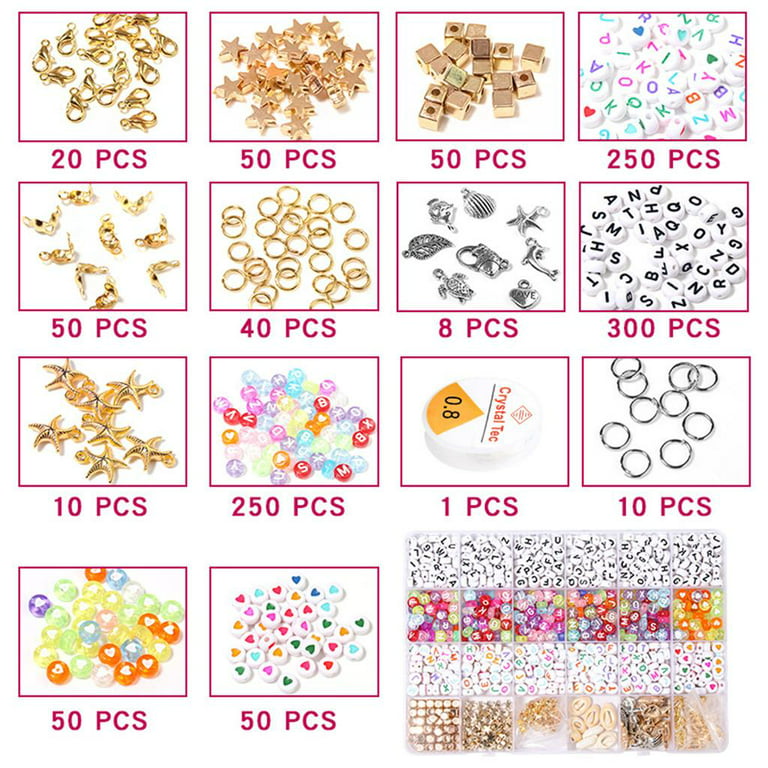 4483 Pcs Beads for Jewellery Making 6mm Beads Polymer Clay