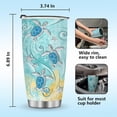 thumbnail image 5 of Personalized Sea Turtle Tumbler Gifts, Birthday Valentines Day Gifts Ideas for Friend Sister Bestie Daughter, Sea Turtle Lover Gifts for Women Girls, Custom Name Stainless Steel Tumbler 20oz, 5 of 6