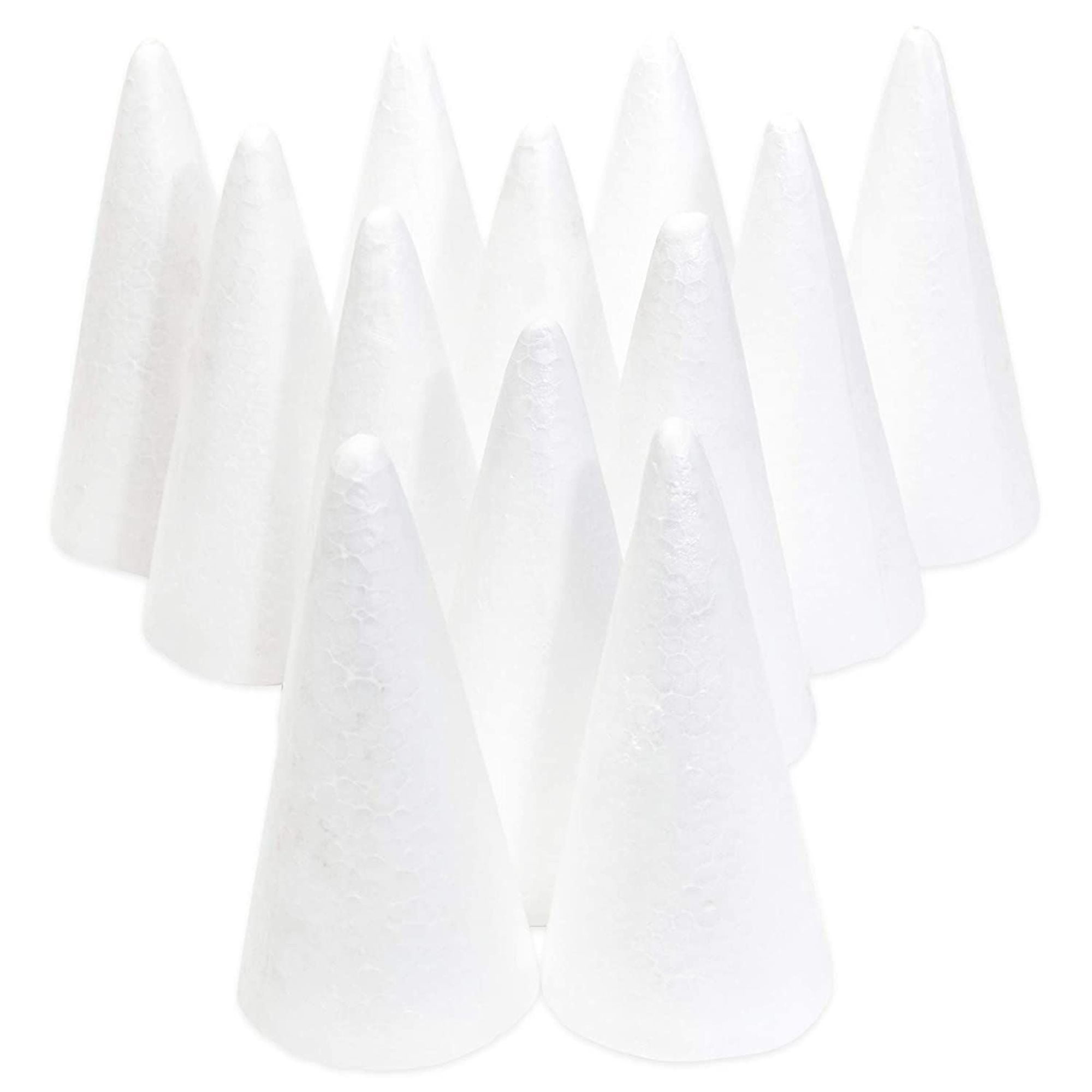 Bright Creations Foam Cones 2.7" x 5.5" Styrofoam Cones for DIY