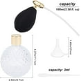 thumbnail image 2 of 1bag 1set Glass Openable Perfume Bottle Vintage Refillable Perfume Bottle with Aluminum Findings 1pc Plastic Funnel & 1pc Disposable Plastic Transfer Pipettes White 11.1x6.7cm, 2 of 9