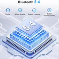 thumbnail image 3 of Transmisor y Receptor Bluetooth 5.4, Alcance de 10 M, Adaptador de Audio Inalámbrico AUX de 3,5 mm para TV, PC, Teléfono y Radio de Coche., 3 of 7