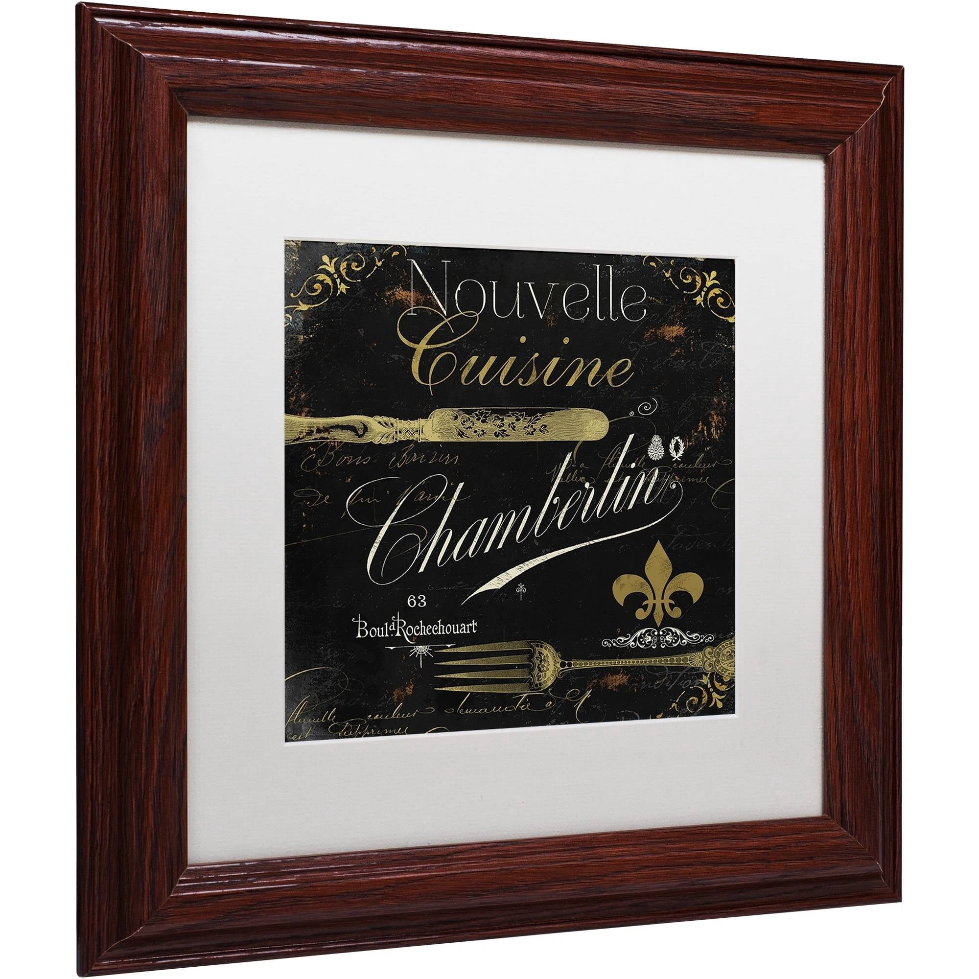 Trademark Fine Art "La Cuisine IV" Canvas Art by Color Bakery White Matte, Wood Frame