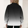 thumbnail image 5 of Under 10 dollars! Quarter Zip Sweatshirt for Women Oversized Long Sleeve Gradient Casual Hoodie Trendy Fall Sweatshirts 2025, 5 of 5