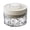 Round S, variant on Vintage Airtight Storage Jar Clear Plastic Food Container with Pop Lid Stackable One Button Opening Kitchen Storage Organizer for Cereal Rice Flour Pasta Snacks