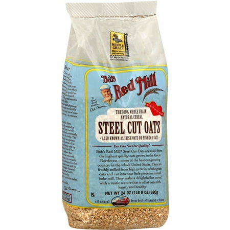 Bob's Red Mill Steel-Cut Oats, 24 oz, (Pack of 4)