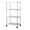 White #4, variant on Large Mobile Storage Cart | Multi-Layer Adjustable Floor Shelving Unit with Wheels for Kitchen, Bathroom Organizer | White or Black Plastic Rack