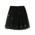 thumbnail image 1 of MIASHUI Jupe de Ballet pour Filles avec Broderie Étoile et Sequins pour Danse Récital et Fête Performance Noir, 4-5 Ans, 1 of 5
