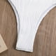 thumbnail image 5 of Traje de baño de 2 piezas para mujer, trajes de baño para mujer, conjunto de traje de baño dividido de color liso con tapete de esponja para mujer, 5 of 9