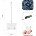 HDMI Adapter for iPhone,HDMI to iPhone Adapter(No Need Power)1080P HD