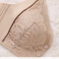 thumbnail image 6 of GUACER Bra for Women Plus Size Front Closure Lace Wirefree Full Coverage Support Bralette, Smoothing Comfort Bra with Wide Adjustable Straps, 6 of 9