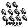 thumbnail image 1 of Mxfans 10pieces 6 Pin 1/4" Stereo Audio PCB Panel Mount Headphone Socket Female, 1 of 5