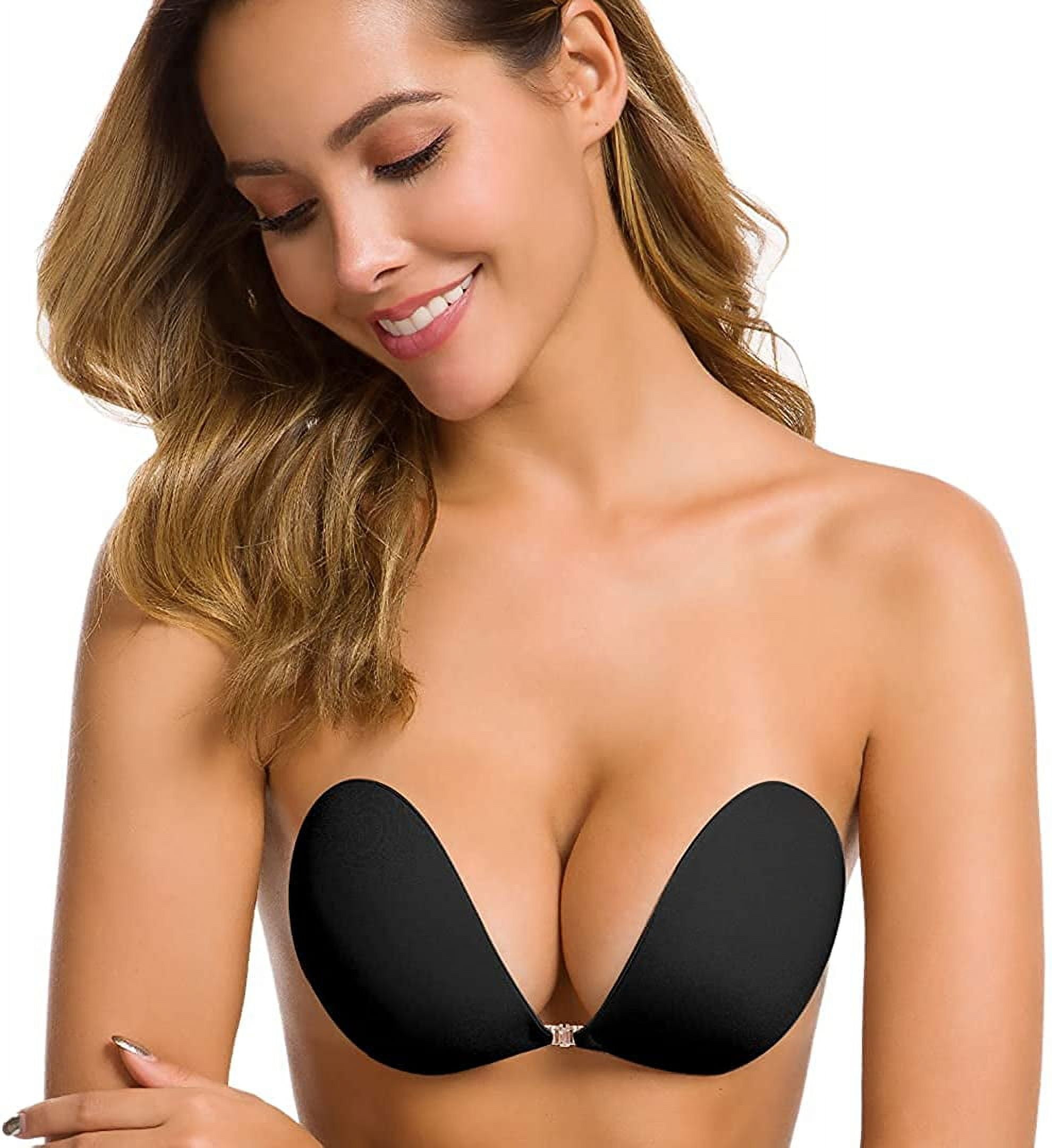 IMSHIE Adhesive Silicone Bra, Strapless Push-up Invisible Sticky