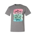 thumbnail image 2 of Wild Bobby, Be Yourself Everyone Else Is Taken Artistic Watercolor Pop Culture Men's Graphic T-Shirt, Heather Grey, Large, 2 of 3