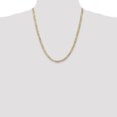 thumbnail image 2 of 14k Yellow Gold 22 Inch 4.5mm Concave Figaro Chain Necklace Pendant Charm, 2 of 9