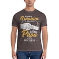 thumbnail image 3 of Being A Grandpa Is An Honor Being A Papa Is Priceless Men'S Basic Short Sleeve T-Shirt Coffee Large, 3 of 5