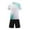 White., variant on HBGVBA Boy's Short Sleeve 2 Pieces Outfits,Athleisure Sport Set,4-13 Years Uniform Set Sports Meet Competition Short Sleeve V-Neck Shirt and Shorts Outfit