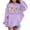 Light Purple, variant on HCYSFG Girls Boys Back To School Sweatshirt Solid Color Long Sleeve Crewneck Pullover Casual Loose Fit Fall Winter Daily Basic Top