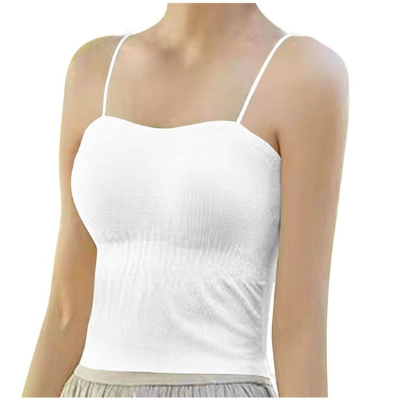 WMTBSRSW Y2k Tank Tops for Womens Summer 2025 Trendy Sleeveless Backless Pleated Camisoles Built in Bar Lounge Ventilate Vests