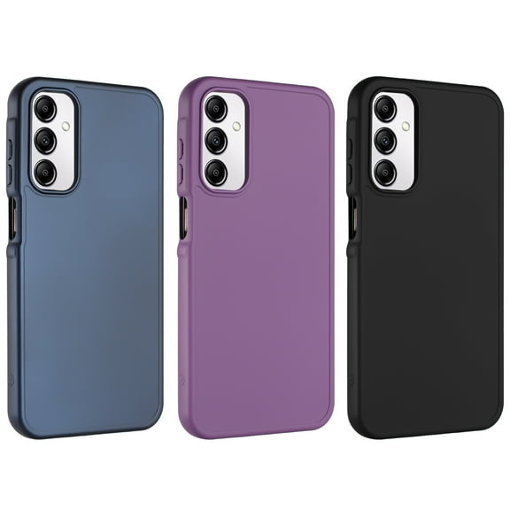 New Frontier Shock Resistant Slim Cell Phone Case for Samsung Galaxy A15 5G, Black