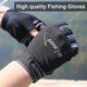 thumbnail image 2 of 1 par de guantes de pesca 3 medio dedo protector solar impermeable verano deporte señuelo guantes para amantes de la pesca, 2 of 5