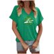 thumbnail image 1 of Tops Cortos para las Mujeres San Pablo's Día Impreso Cuello en V Envuelto Casual Top, Ligero para Todas las Estaciones Hogar Y Uso Diario, 1 of 8