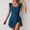 Blue, variant on Women's Ruffle Sleeve Swim Dress One Piece Bathing Suit High Waisted Tummy Control Swimsuit with Tie Front Flattering Swim Suit