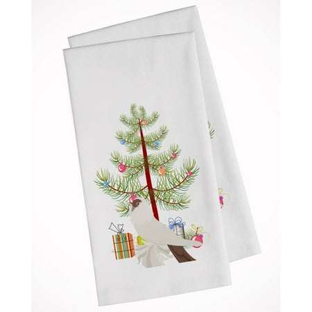 

Carolines Treasures BB9311WTKT German Helmet Pigeon Christmas White Kitchen Towel Set of 2 19 X 25 multicolor