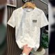 thumbnail image 3 of Camisetas estampadas con gráficos de rock para hombre, camisetas de motociclista Katoen para hombre, camisetas bordadas Harajuku de manga corta Kpop Trendyol, 3 of 5