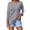 A-Grey243, variant on XIAONU Women's V Neck Three Quarter Sleeve Solid Color Casual T-Shirt Top Regular Fit Basic Tee