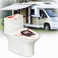 thumbnail image 6 of HELLHERO Bathroom Toilet Cozy Set, Non-Slip Polyester Fabric Toilet Covers Set, 17"x21", 6 of 8