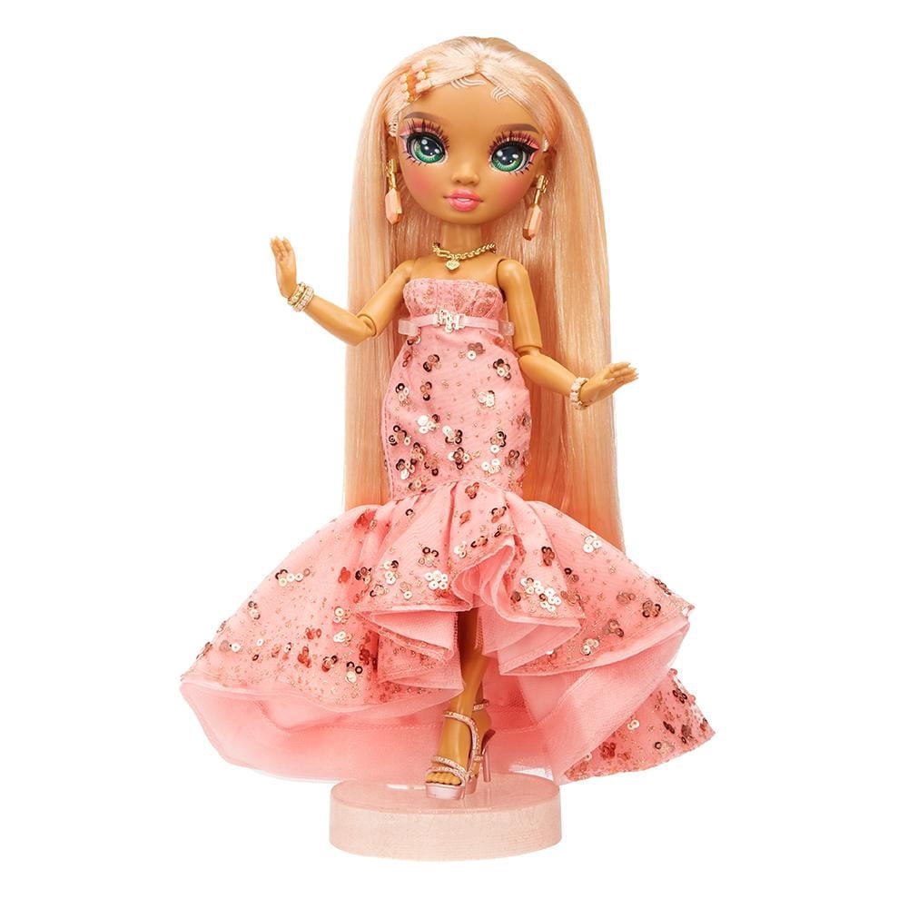 Rainbow Vision Rainbow High Rainbow Divas – Poupée-mannequin Sabrina St. Cloud (rose-quartz rose)