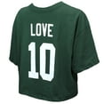 thumbnail image 3 of Women's Majestic Threads Jordan Love Green Green Bay Packers Swarovski Crystals Boxy Cropped Name & Number T-Shirt, 3 of 3