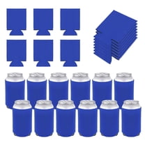 Aspire 25 Pcs Neoprene Blank Can Cooler Sleeves, 12-16oz Sublimation Soft Reusable Regular Beverage Can Sleeves - Royal Blue