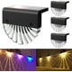 thumbnail image 1 of Luz solar para exteriores (paquete de 4), luz solar para vallas, blanco cálido/color, luz LED de pared solar impermeable IP65 para jardín, valla, patio, garaje, jardín, 1 of 5